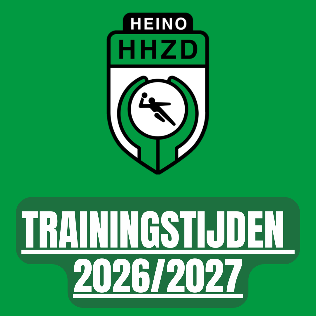 Trainingstijden 2026/2027